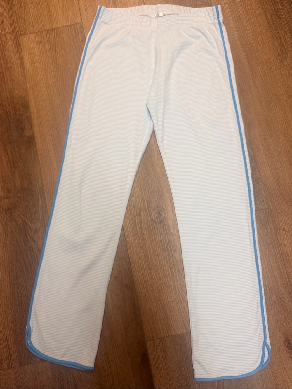 LAKE Pajamas Salt Spray Heritage Stripe Pima Cotton Wide Leg Lounge Pants